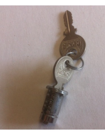 Barillet 2cv avec 2 clés de marque Ronis, fabrication ancienne