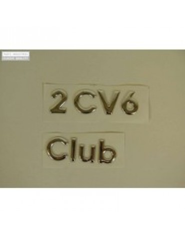 Emblème 2cv6 Club à coller
