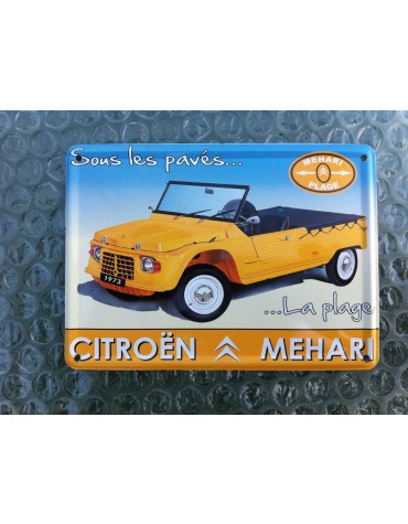 Mini carte métal Méhari