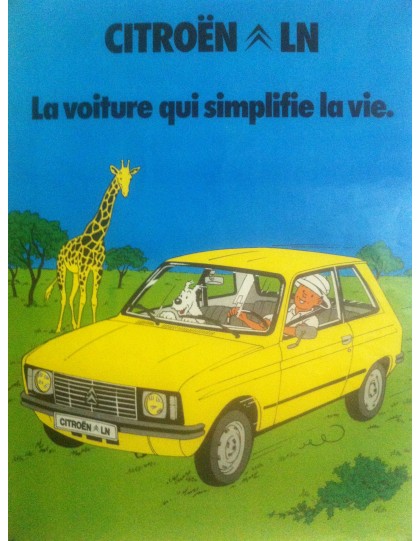 Affiche Tintin LN simplifiez vous la vie