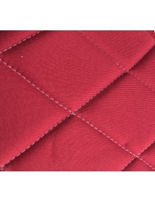 Ensemble de garnitures de sièges 2cv tissus losanges rouge  foncé dossiers symétriques