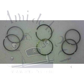 Jeu de segments diamètre 62 mm pour moteur 2cv Type A 375 cm3