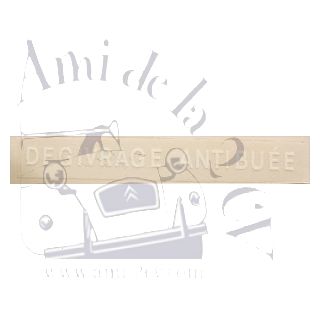 Autocollant dégivrage antibuee 2cv