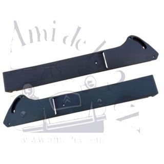 Jeu de deux bandeaux de portes avant noirs 2cv Charleston et Club