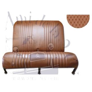 Banquette arrière 2CV complète marron perforé