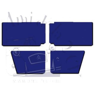 Ensemble de 4 panneaux de porte bleu marine pour 2cv Club