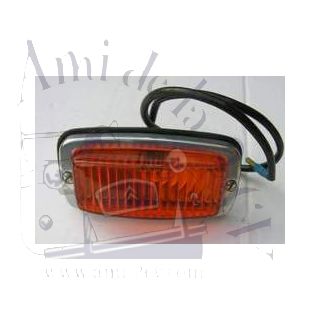 Clignotant rectangulaire orange Méhari premier modèle