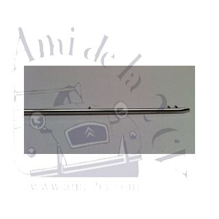 Baguette de porte arrière 2cv en inox avec agrafes
