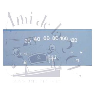 Vitrophanie de compteur 120 kmh