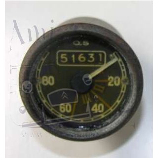 Compteur OS rond 2cv gradué de 20 à 80 km/h occasion