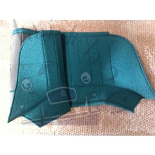 Plage arrière diamantée verte pour 2cv AZAM