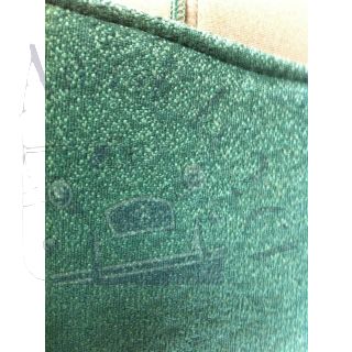 Plage arrière diamantée verte pour 2cv AZAM