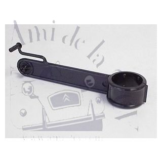 Support de tube de sortie long , 2 CV en plastique noir