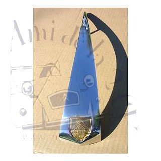 Flèche de capot en aluminium poli 2CV