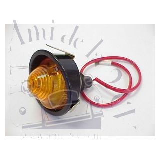 Clignotant + support noir gauche, 2 CV