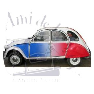 Ensemble autocollants 2cv Cocorico pour 2cv série limitée