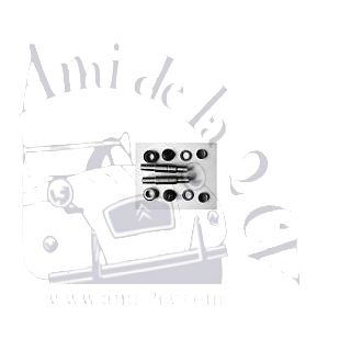 Kit complet de 2 axes de pivot cuivre