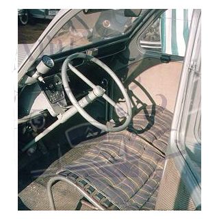 Tissu écossais à carreaux bleus 2cv