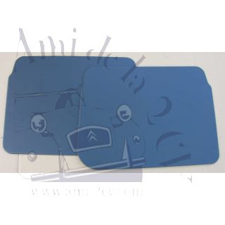 Ensemble de 2 panneaux porte Acadiane skai noir