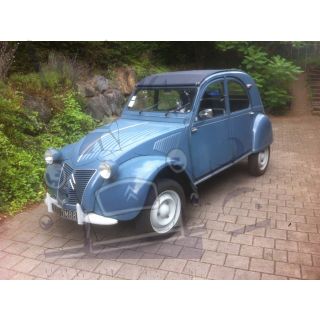 2cv bleu glacier 1960 et si c'était la celle du Corniaud ?