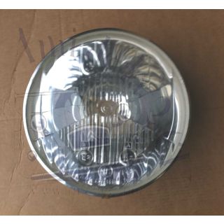 Optique de phare 2cv Cibie avec grand cerclage chromé pour 2cv AZAM ampoules à baionnette