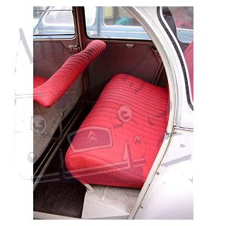 Tissu diamanté rouge 2cv AZAM