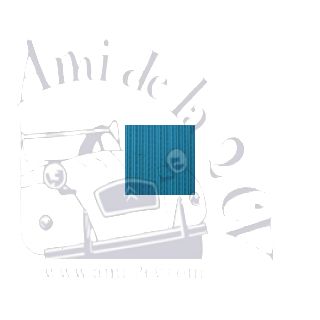 Capote 2cv neuve fermeture intérieure bleu azurite toile renforcée