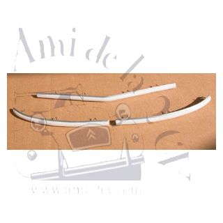 Joncs de pare choc avant 2CV 12/56 à 03/63