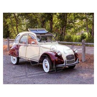 2 CV 6 Dolly jaune Rialto Rouge Delage