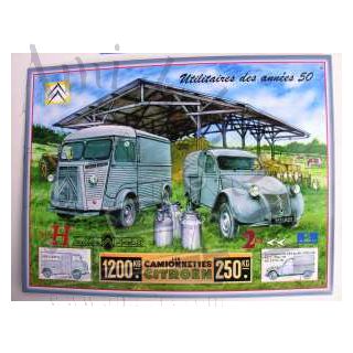 Tôle sérigraphiée les camionnettes Citroën