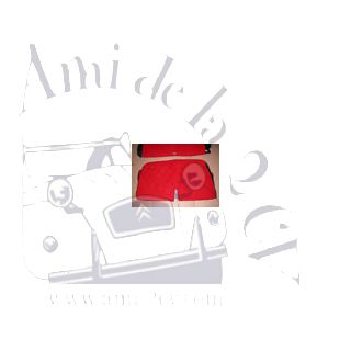 Housse de banquettes tissus rouge 2cv depuis 1970