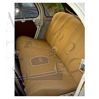 Tissu uni brun 2cv