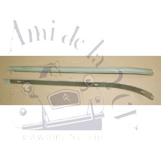 Paire de joncs de pare choc arrière 2CV de 12/56 à 03/ 63