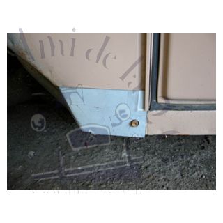 Tôle de réparation du bas de tôle latérale d'auvent gauche 2cv