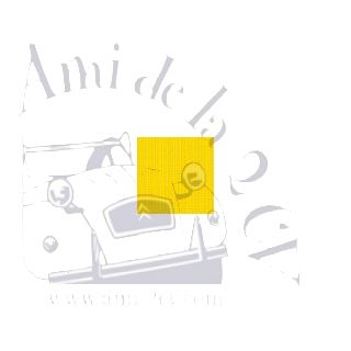 Capote 2CV neuve, fixation intérieure toile renforcée, jaune mimosa