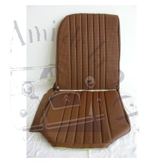 Garniture de siège droit targa marron, dossier asymétrique 2cv/Dyane