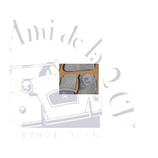 Ensemble de housses losange gris pour 2CV Dyane