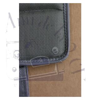 Ensemble de 4 garnitures de sièges gris unis à sangles