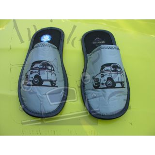 Paire de chaussons homme 42/43 gris