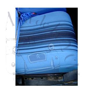 Tissu rayé bleu 2cv bleu Azurite 1981