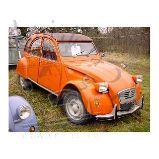 2 CV 6 Club orange Ténéré de 1975