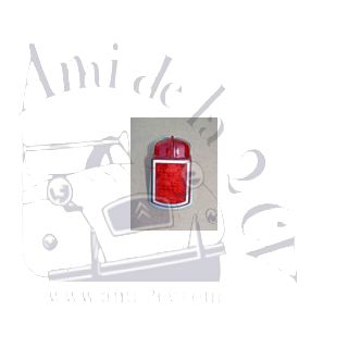 Cabochon de feu arrière gauche ou droit, sans éclaireur de plaque, 2CV jusque 1963 Origine