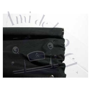Capote neuve 2cv noire toile coton fermeture intérieure