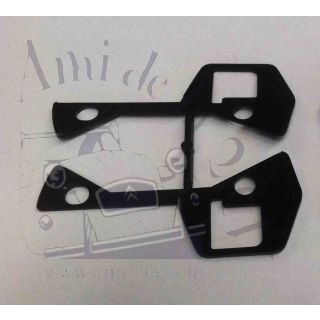 Paire de joints de poignée de porte Dyane Acadiane en plastique noir