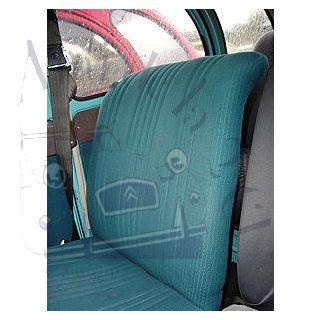 Tissu uni bleu 2cv