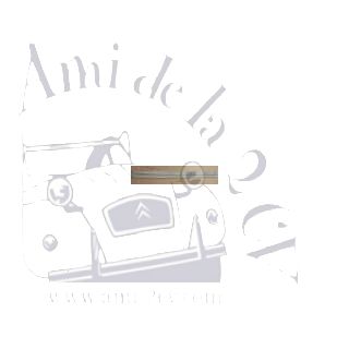 Paire de joncs de pare chocs trapezoidaux avant + arrière 2cv gris origine