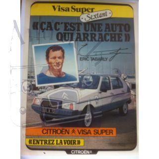 affiche Visa Sextant et Eric Tabarly