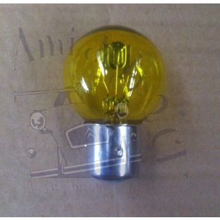 Ampoule de phare jaune ancien montage à baïonnette 12 volts 45/40W