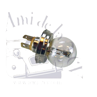 Ampoule de phare, 6 Volts Code européen blanc 45/40 W avec 'lumière" pour l'éclairage de la veilleuse