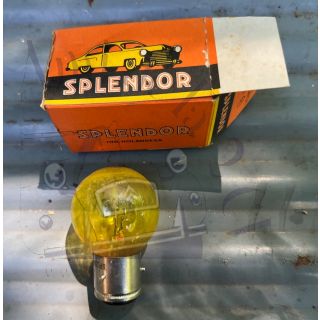 Ampoule de phare jaune 6 volts à baïonnette 35/35W stock d'époque Norma Splendor ou autre selon arrivage